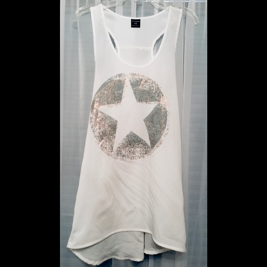 Stranded Top W/Star Pattern